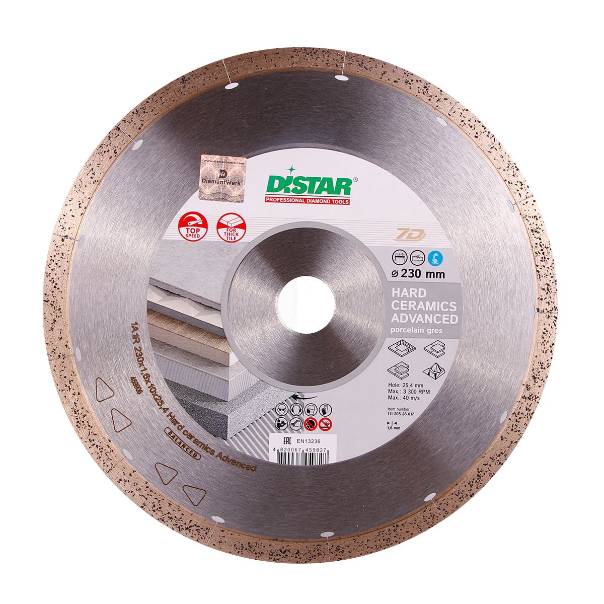 

Tarcza diamentowa 230mm Distar Hard Ceramics