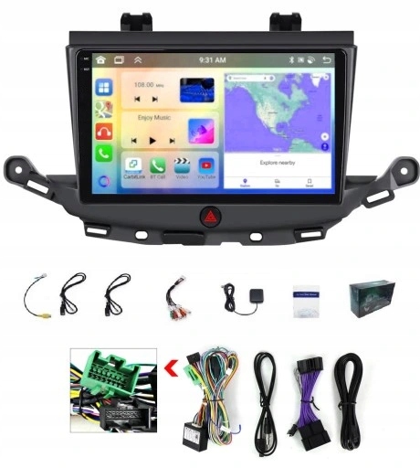 Rádio Navigácia Android Opel Astra K 2015-2020 Wifi Usb Carplay 4GB 64GB