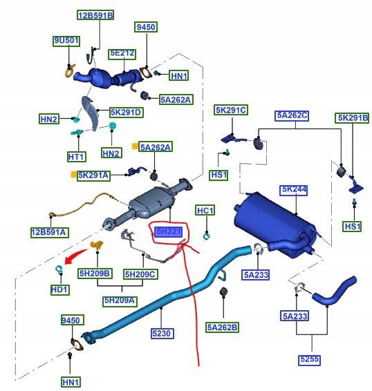 1724329 - Фільтр твердих частинок FORD KUGA Mk1 2.0 L TDCi