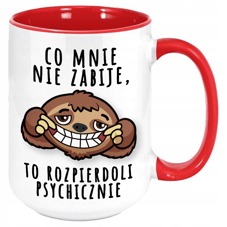 

Duży Kubek Czerwony XXL 440ml Śmieszny