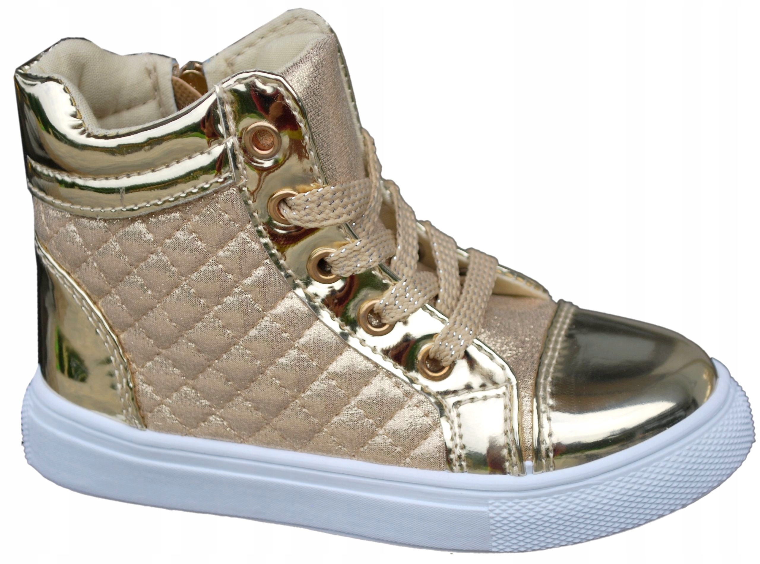 

Lakierowane Trzewiki Botki Na Suwak r.35 22,2cm