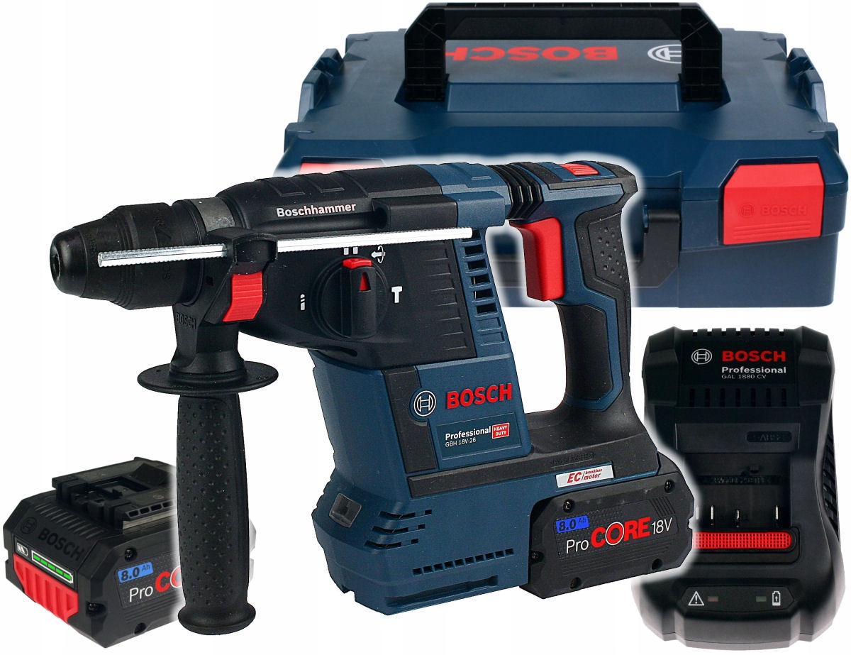 

Akumulatorowy Młot Gbh 18V-26 Bosch 2x8,0Ah