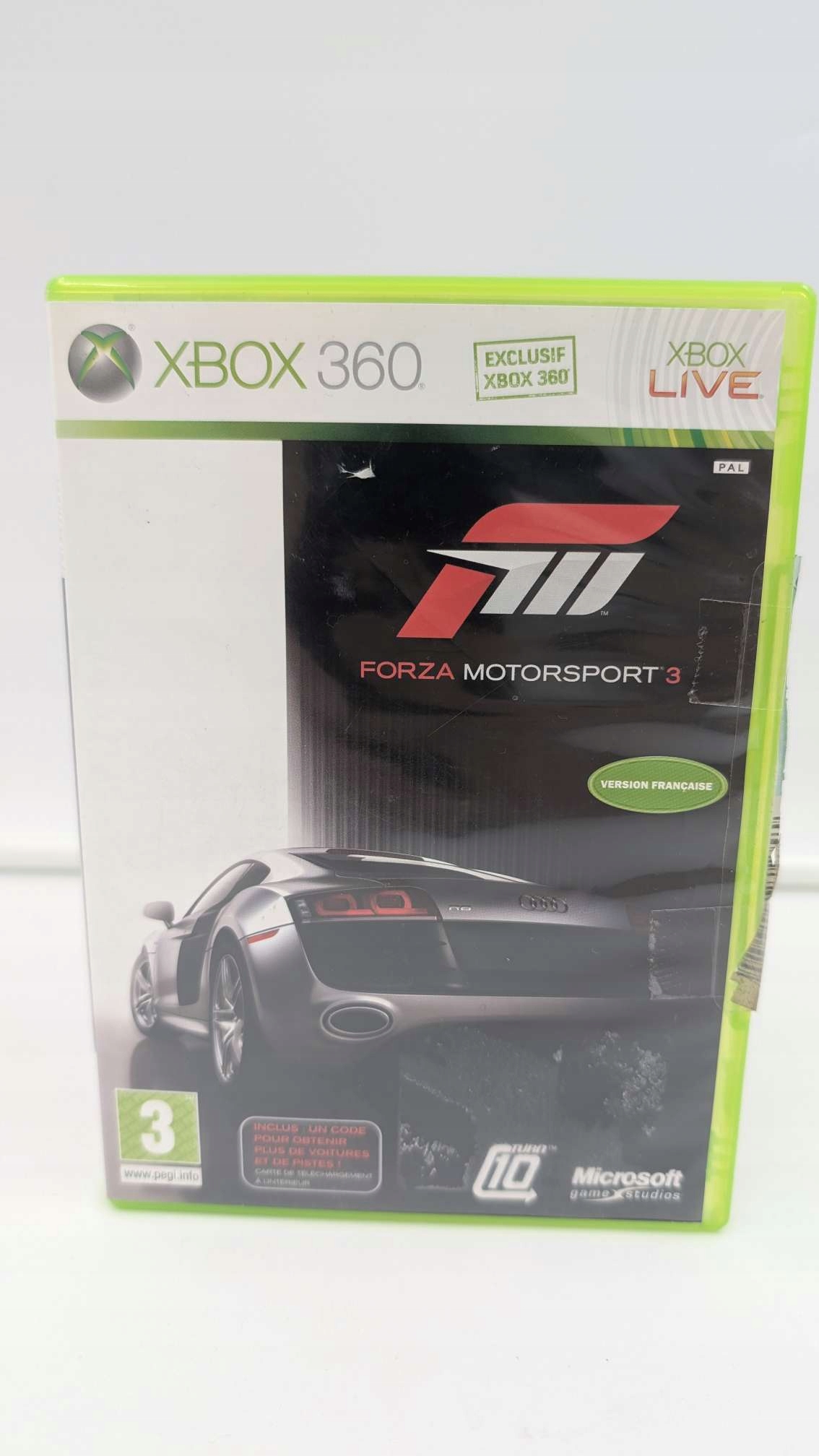 Forza Motorsport 3 Xbox 360 pudełkowa