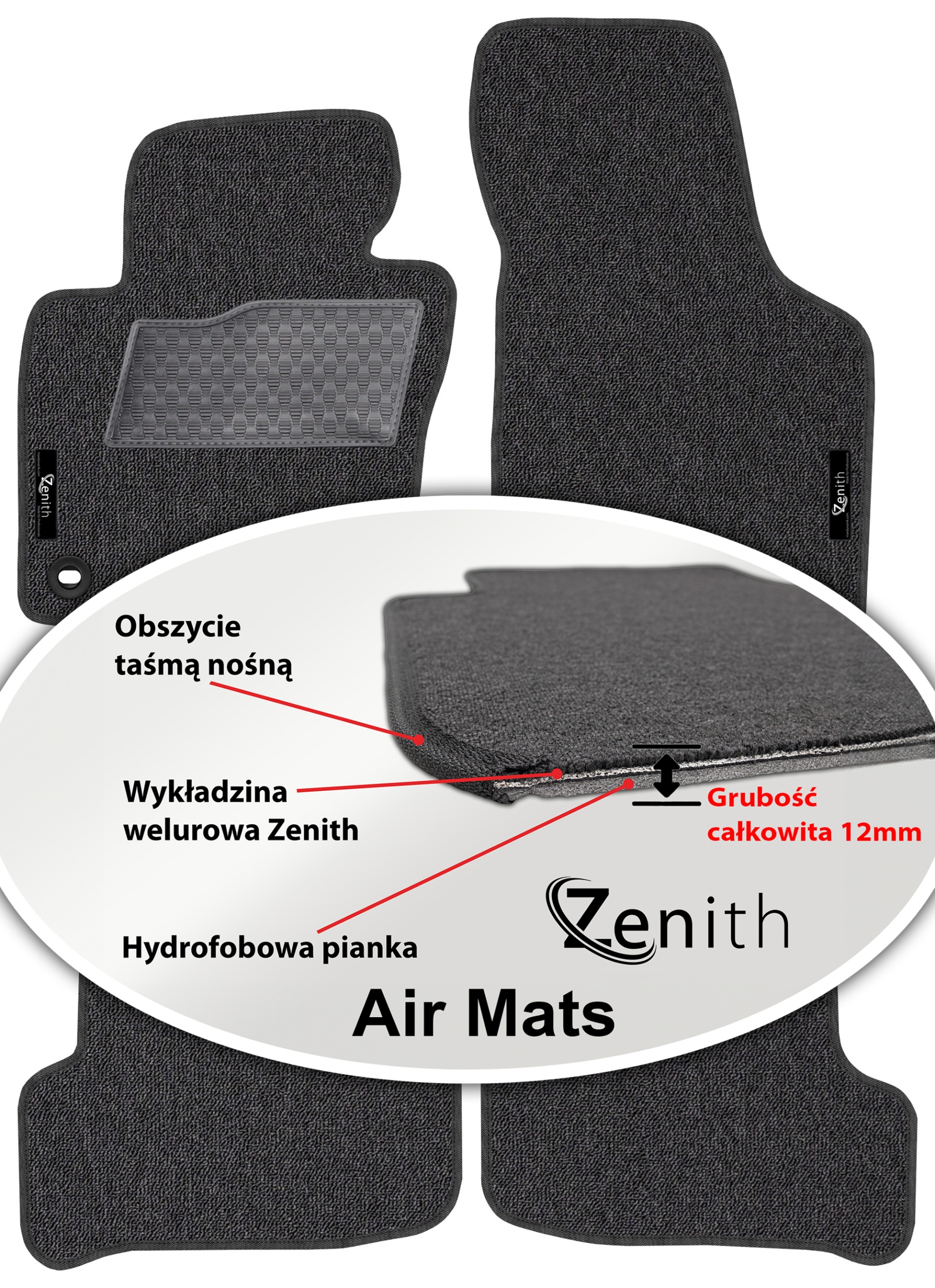 Volkswagen Jetta V 2005-2010 Velúrové koberčeky do auta Zenith Air Mats
