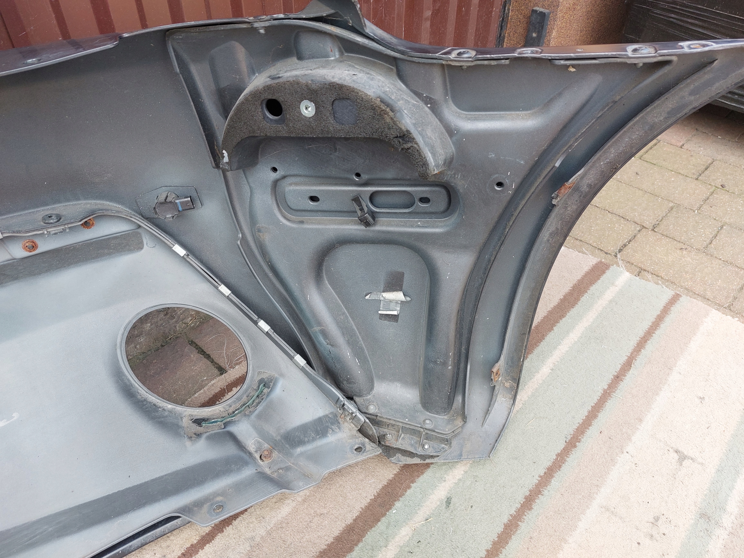 bumper rear part ASTON MARTIN VANTAGE 17r METEORITE SILVER