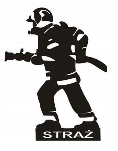 Strażak naklejka na auto (5+1 gratis)