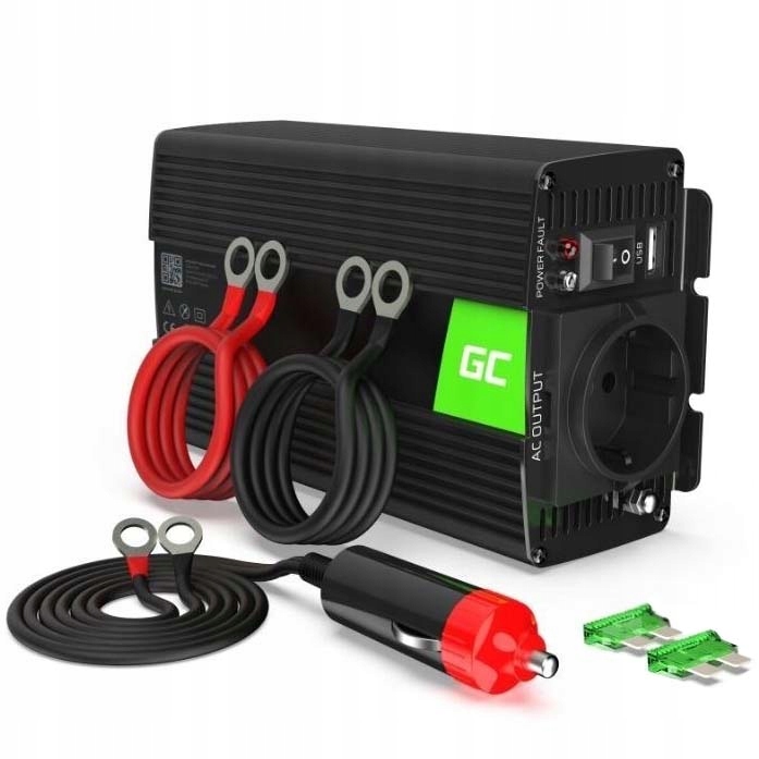 Przetwornica Samochodowa Inwerter 24V 230V 300W 600W Czysty Sinus Usb Tir