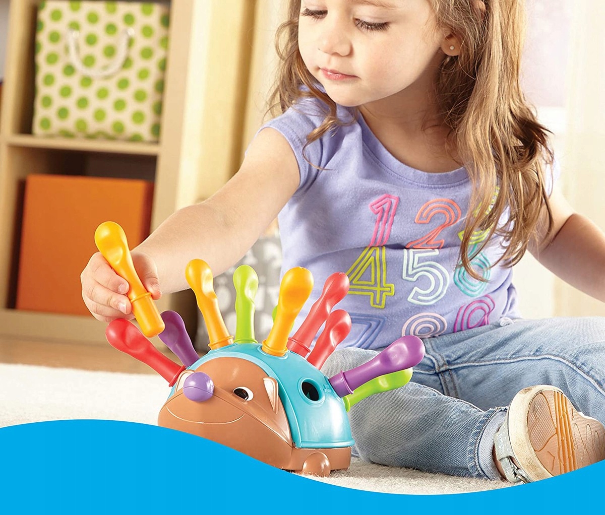 Jeżyk sorter Montessori nauka motoryczna układanka edukacyjna nauka liczeni Bohater / Bajka brak