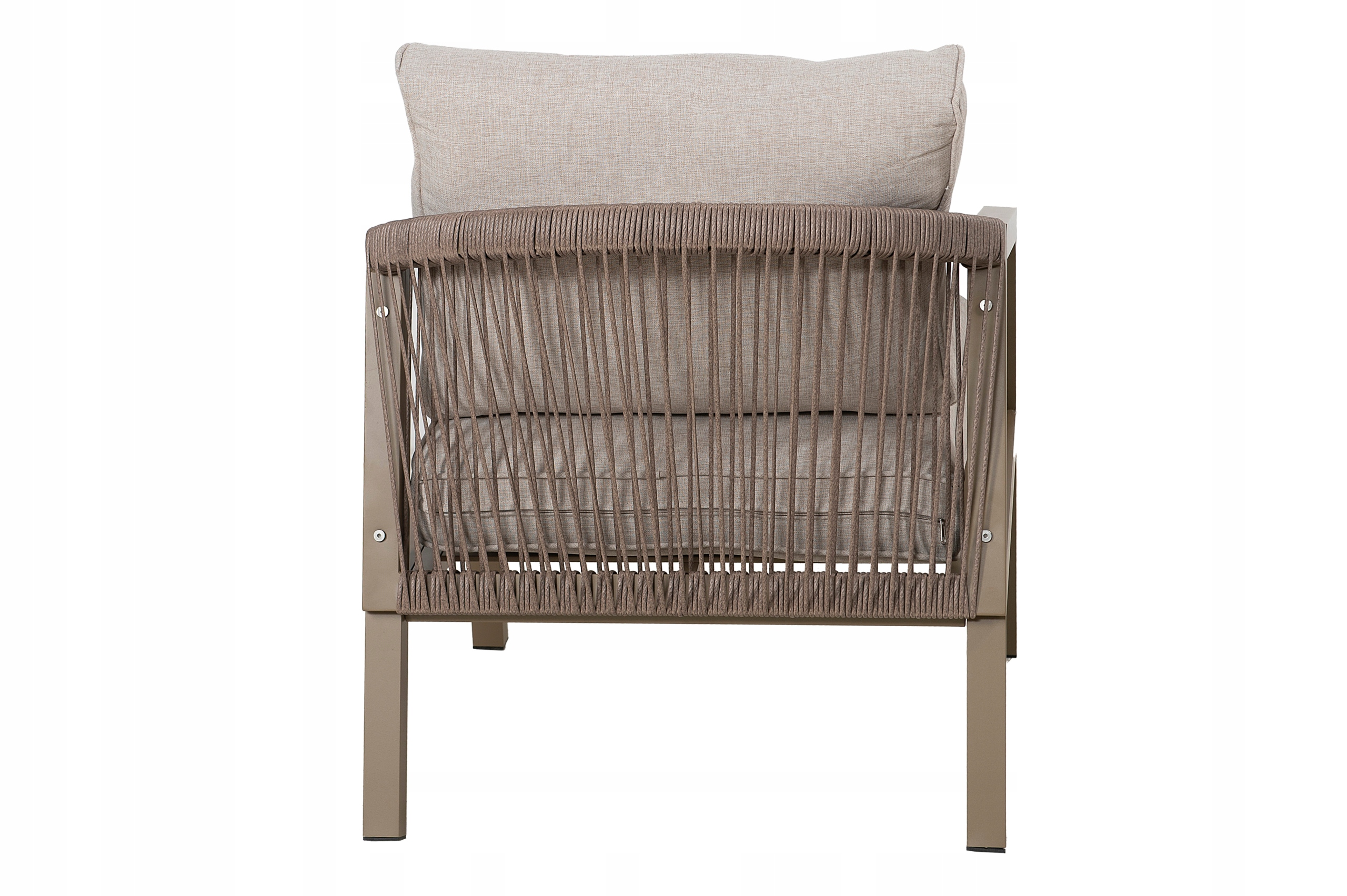 MEBLE OGRODOWE TECHNORATTAN SOFA + 2 FOTELE + STOLI + PODUCHY FLORENCJA Kolor brązowy