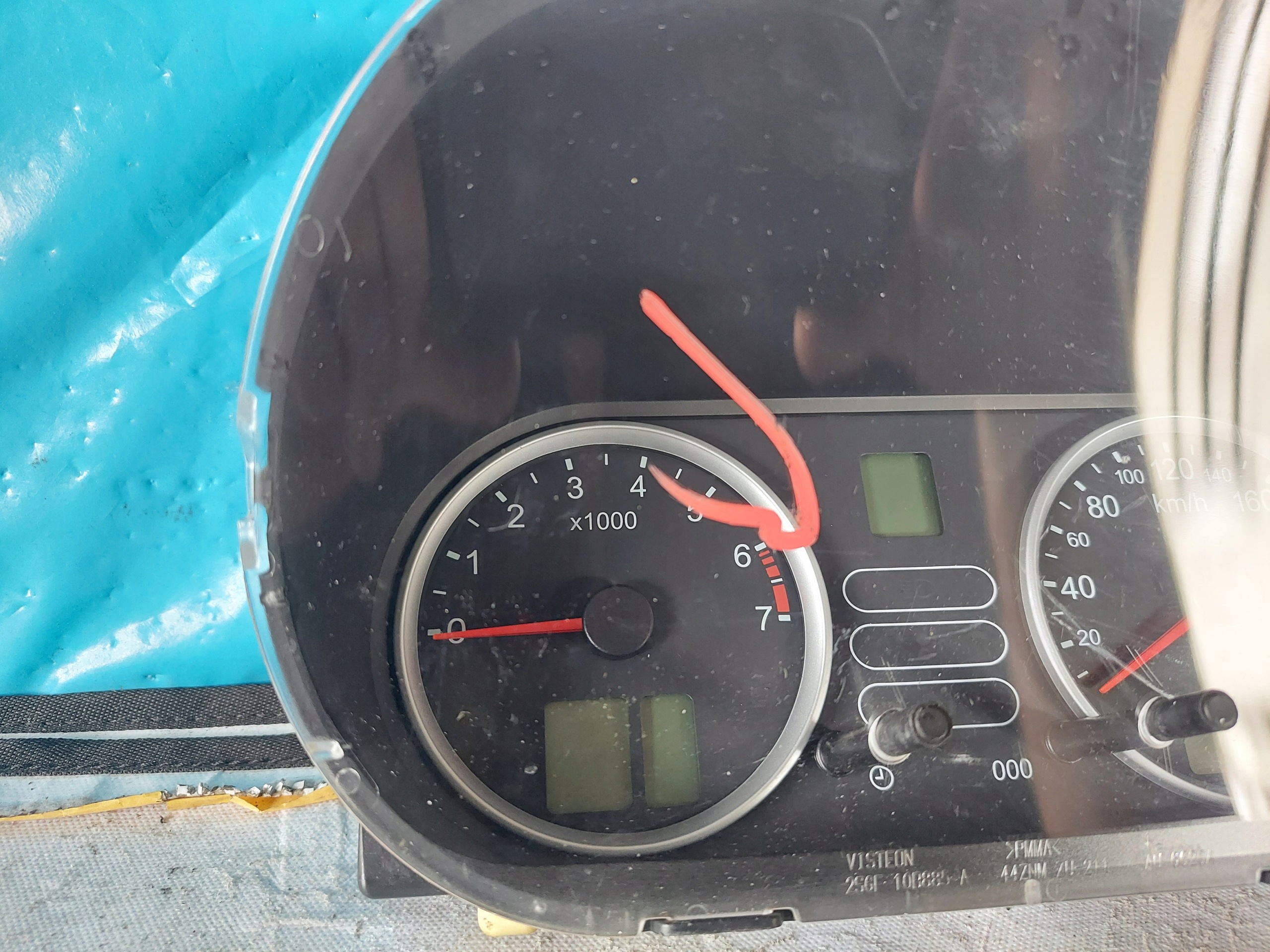 dials clock FORD FIESTA VI 1.4 4S6F10849GC