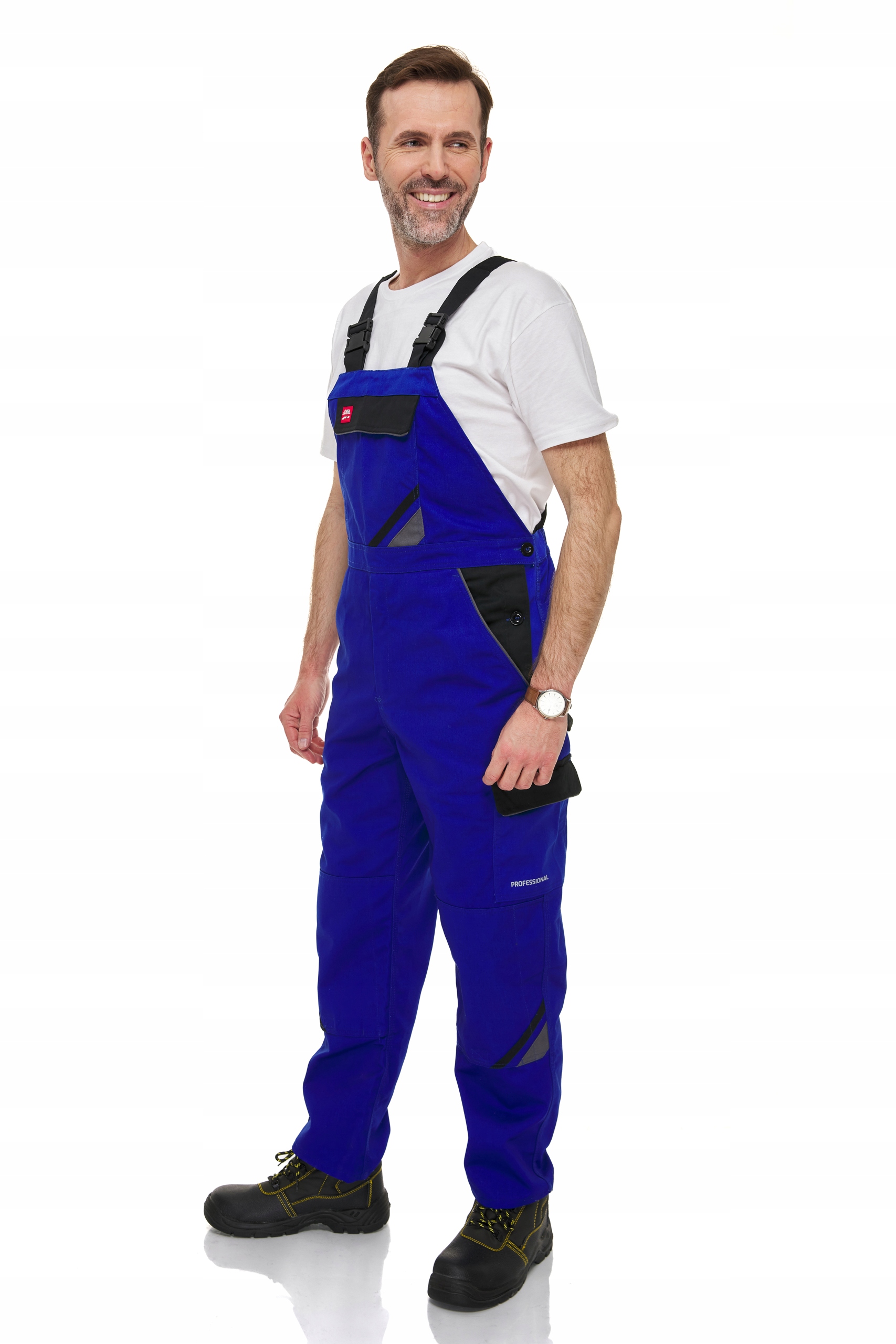 Spodnie ogrodniczki ROBOCZE codzienne PROFESSIONAL niebieskie 58 Model PROFESSIONAL