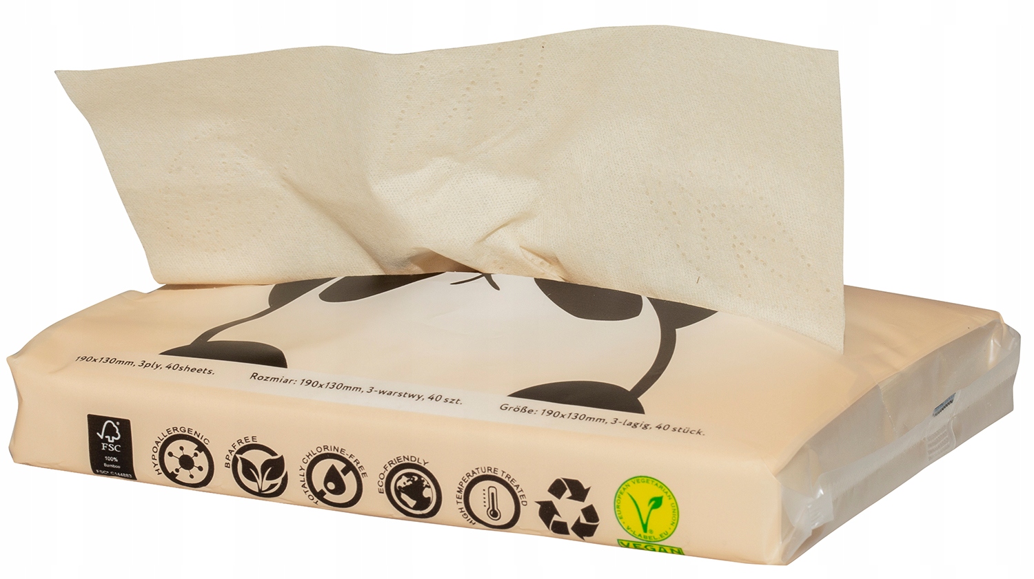 ZUZii Chusteczki Bambusowe higieniczne 40szt Eko