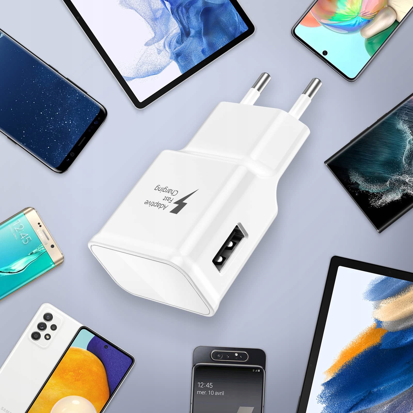 USB ŁADOWARKA SZYBKIE ŁADOWANIE 2x15W ADAPTER DO Telefonów GALAXY S21 S20 — miniatura 6