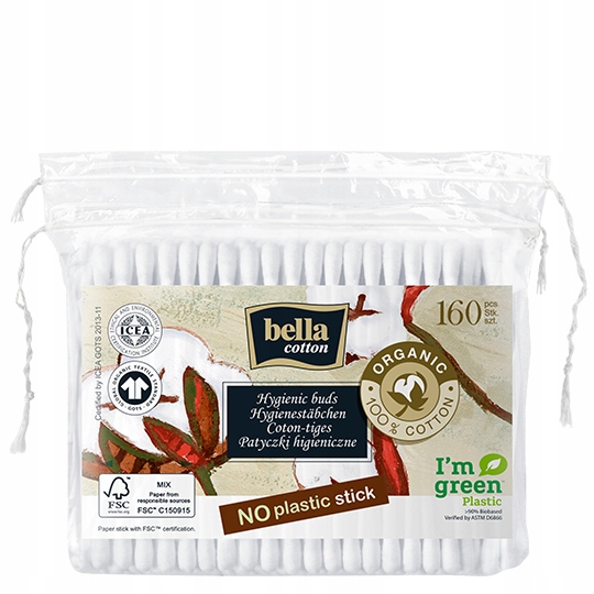 

Bella Cotton Bio Patyczki higieniczne 160 szt