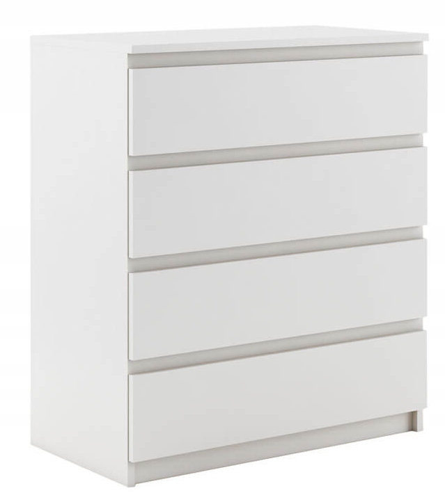 Komoda 70 cm 4 szuflady meble do sypialni BIAŁA