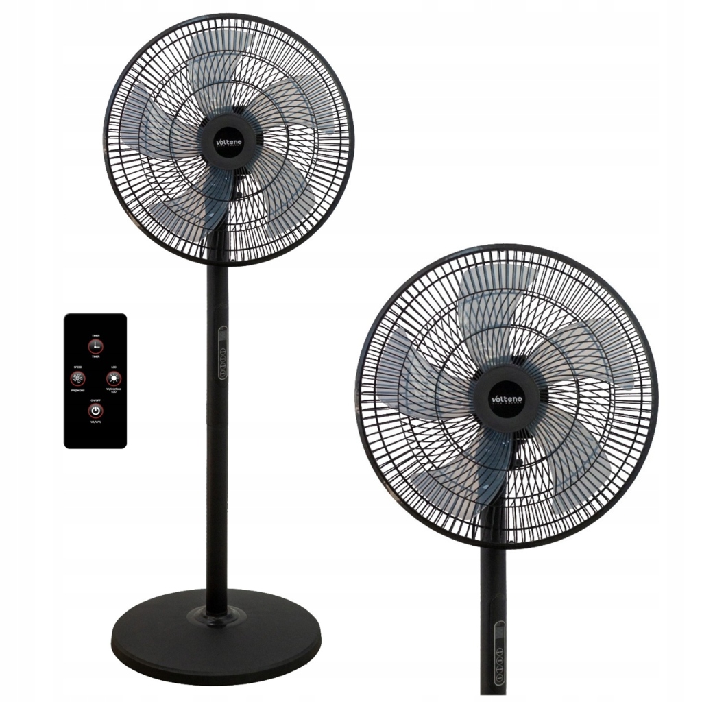 Podlahový Ventilátor Stojící, Ventilátor Volně Stojící, Tichý, Výkonný 45W Dálkový Ovladač