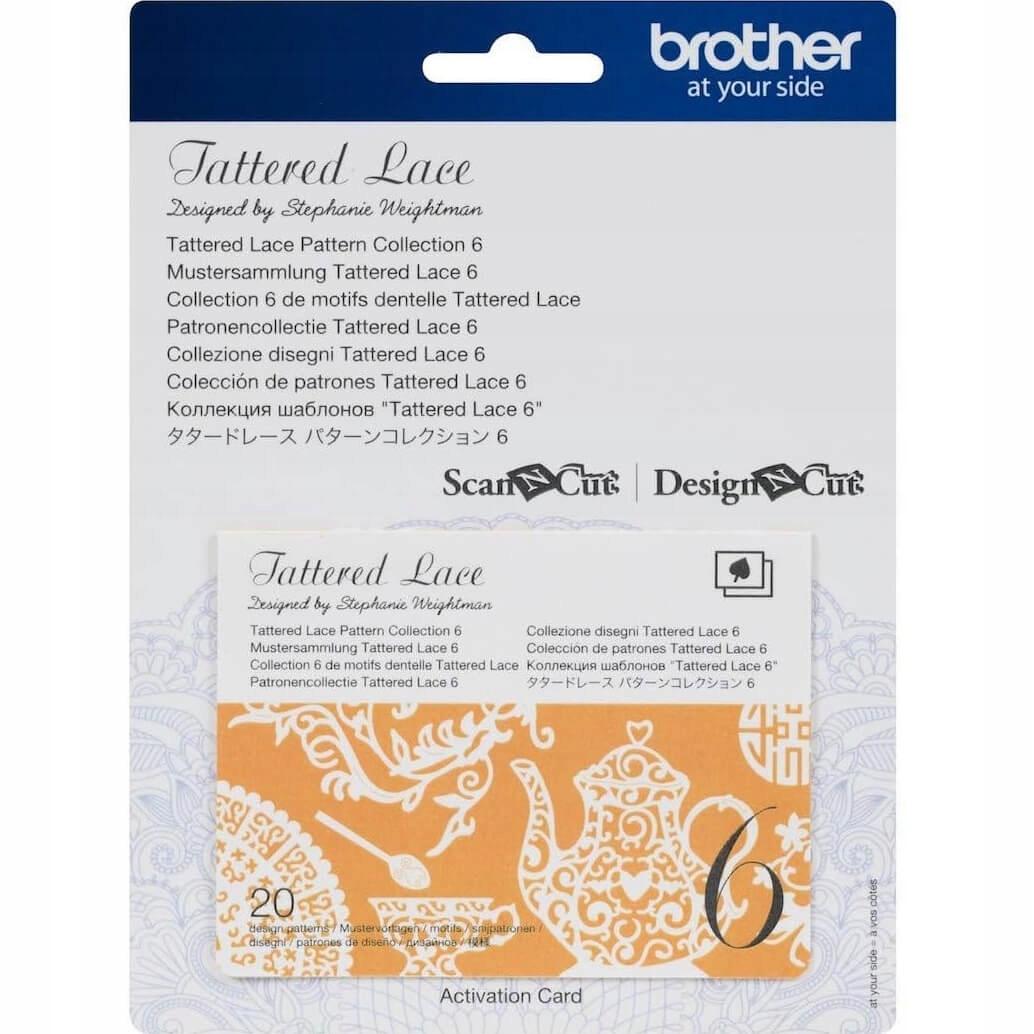 Kolekcja wzorów Tattered Lace 6 do ploterów Brother CATTLP06