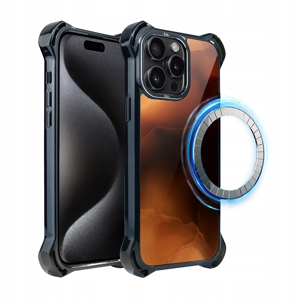 Pouzdro iPhone 15 Pro Max Ibizu DropGuard Ultra s MagSafe, Mars Sunset