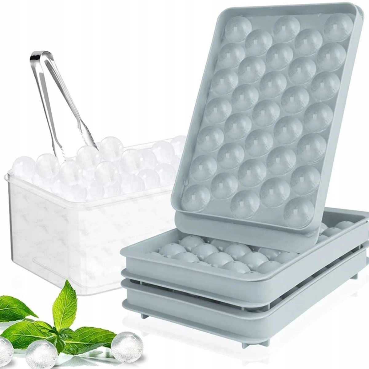 

Okrągła Taca Na Kostki Lodu 3warstwy Tacki Do Lodu