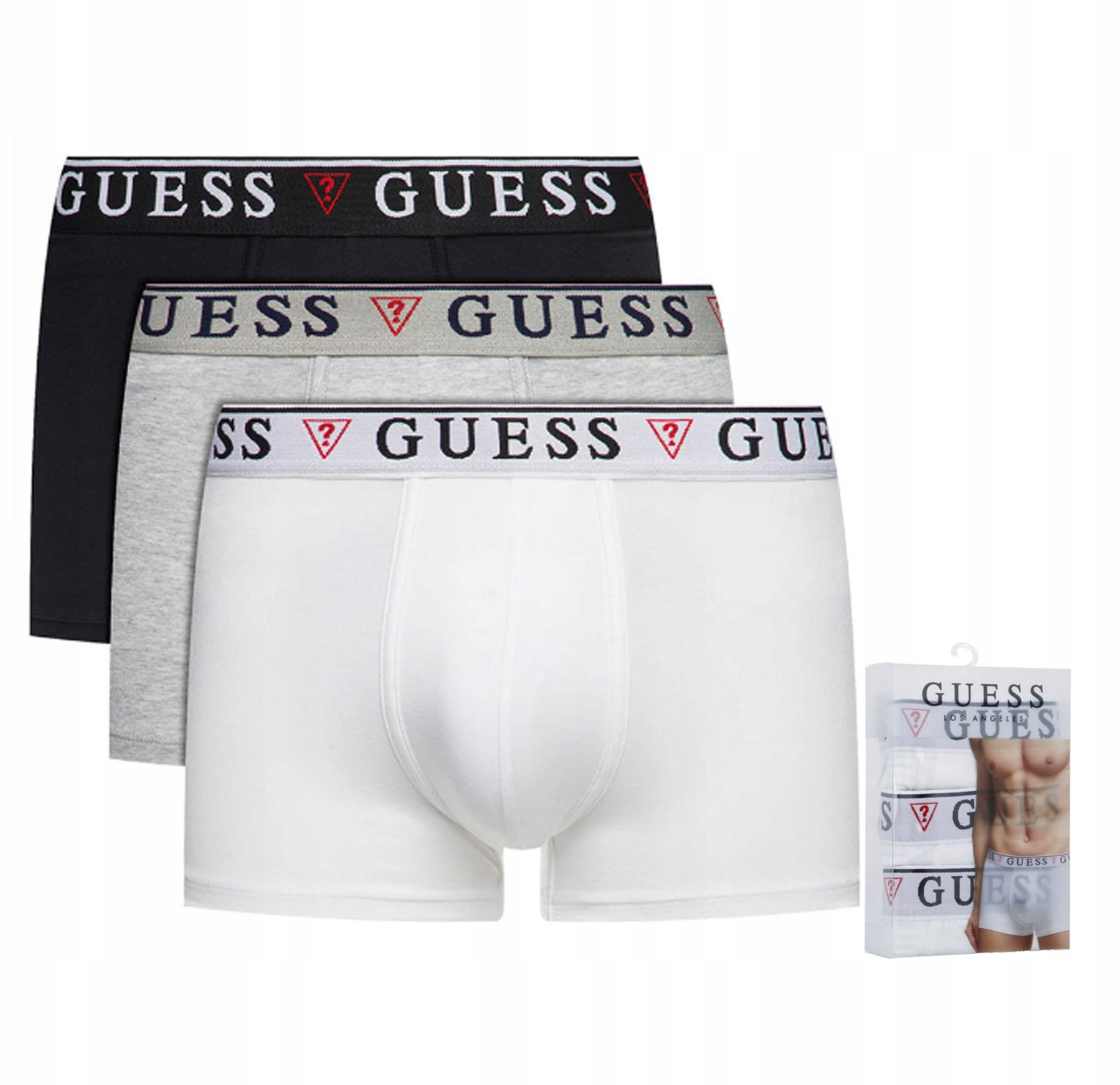 GUESS BOKSERKI MĘSKIE 3-PACK|U97G01JR003 F017| XXL