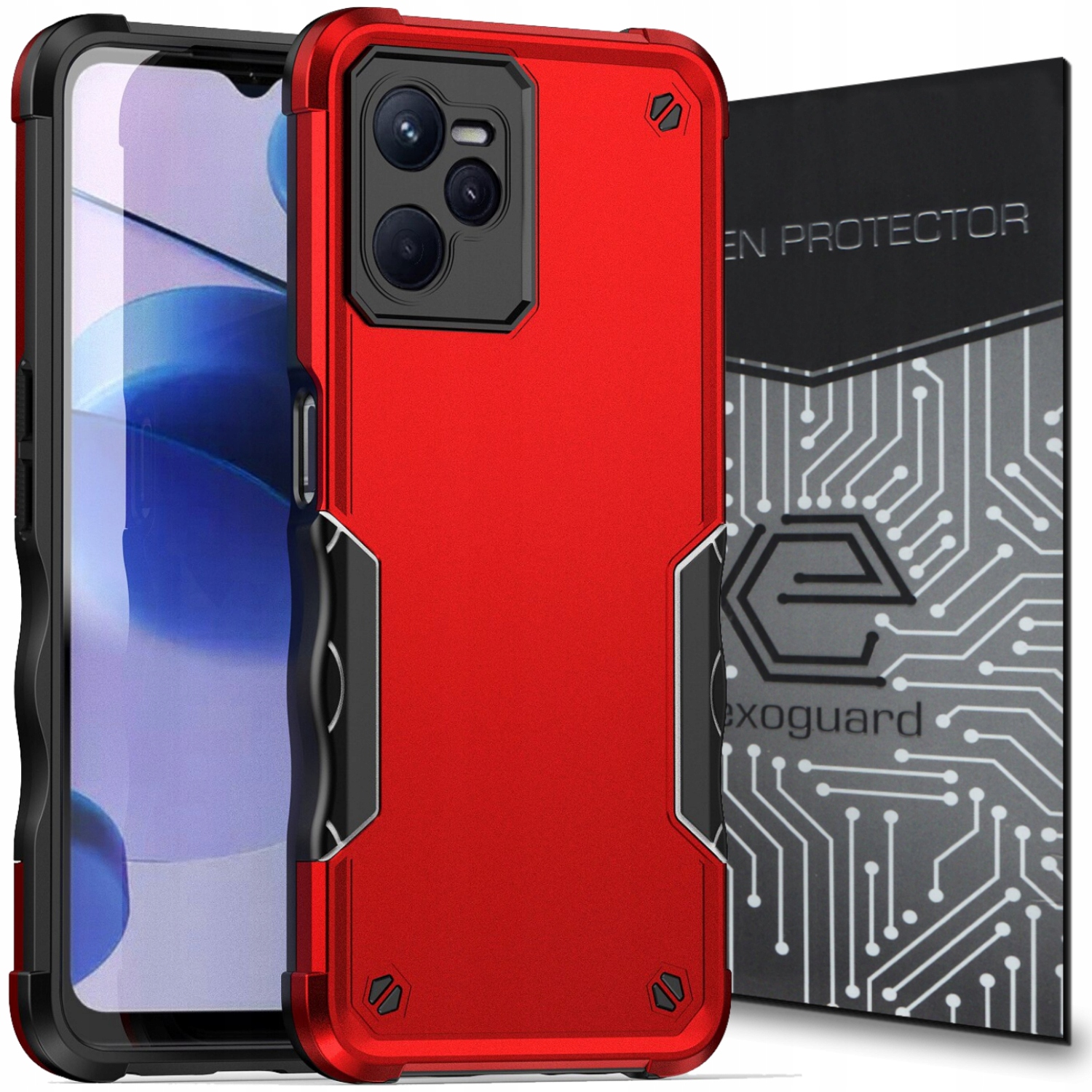 

Case Obudowa Etui Pancerne Szkło do Realme C35