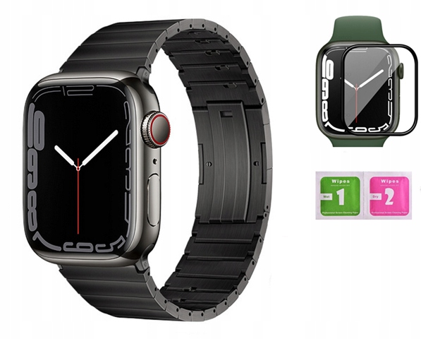 Pasek Bransoleta Do Apple Watch 7 45MM Szkło