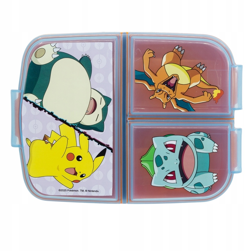 

Śniadaniówka trzykomorowa lunchbox Pokemon