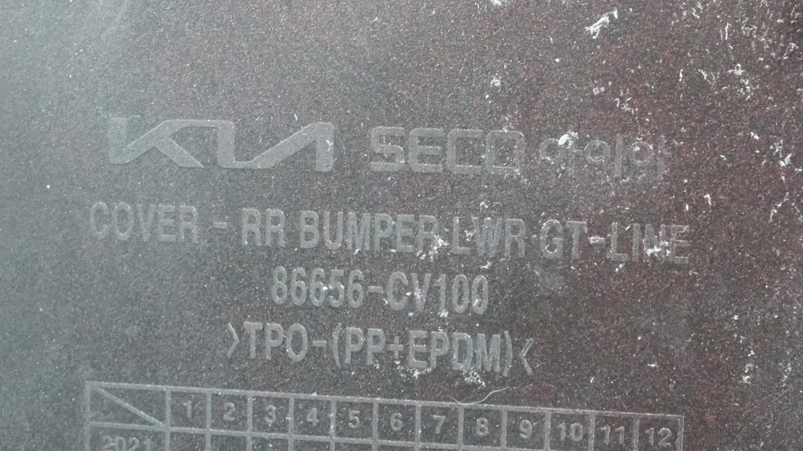 Kia EV6 GT Line bumper rear part rear 86656-CV100