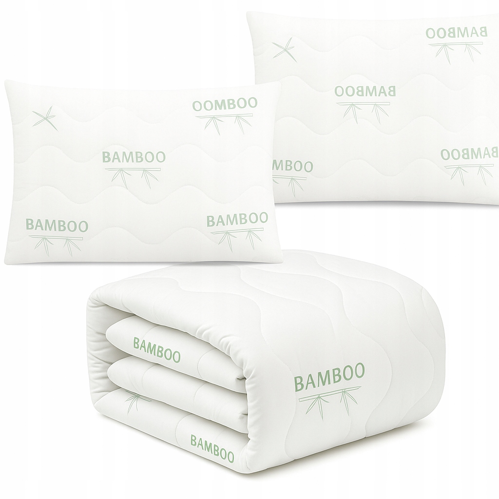 Komplet přikrývka 220x200 2x polštář 70x80 Bamboo antialergický polský