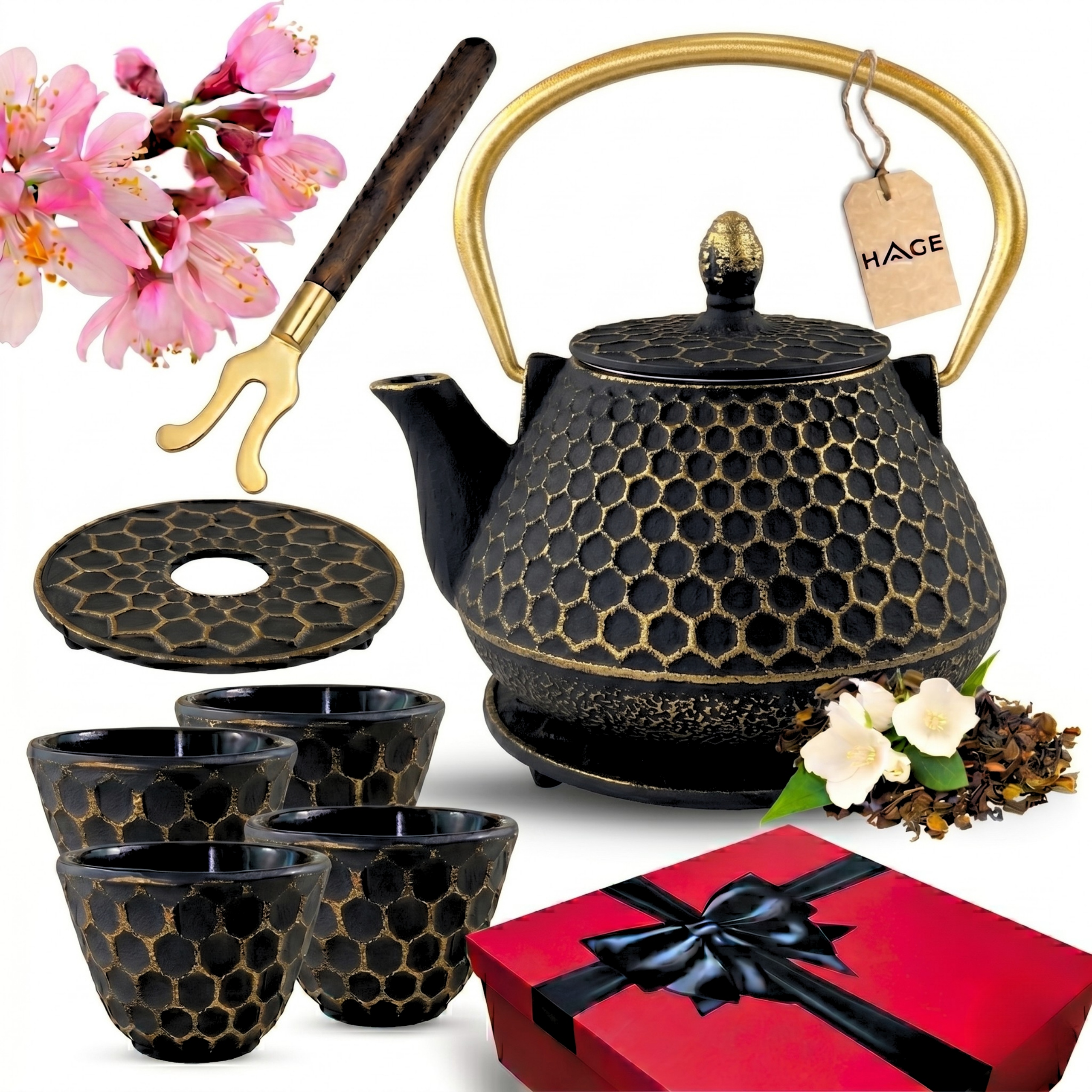 Konvice Litinová Smaltovaná Vařič Čaje 0,9 L Se 4 Čárkami Dárek