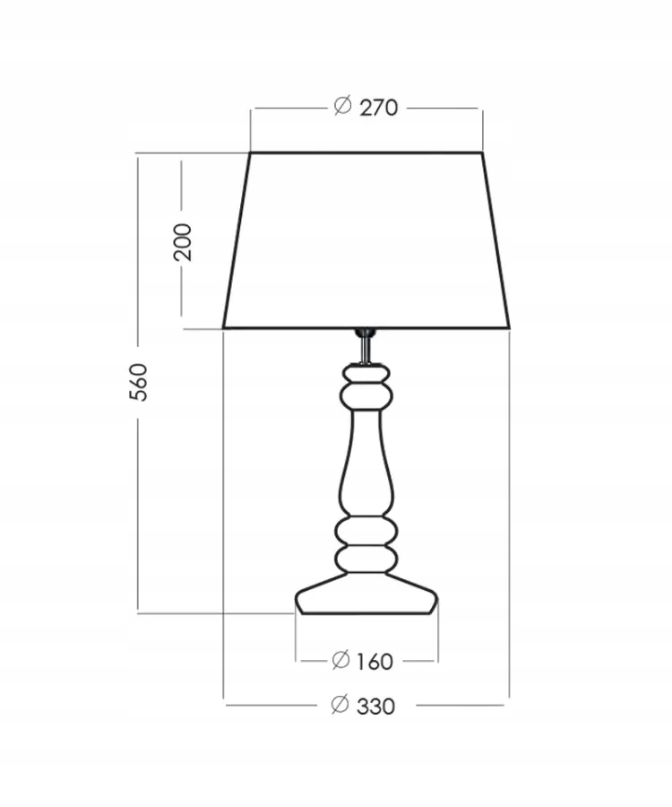 Lampa stołowa VERSAILLES L204061261 - 4concepts Zasilanie sieciowe