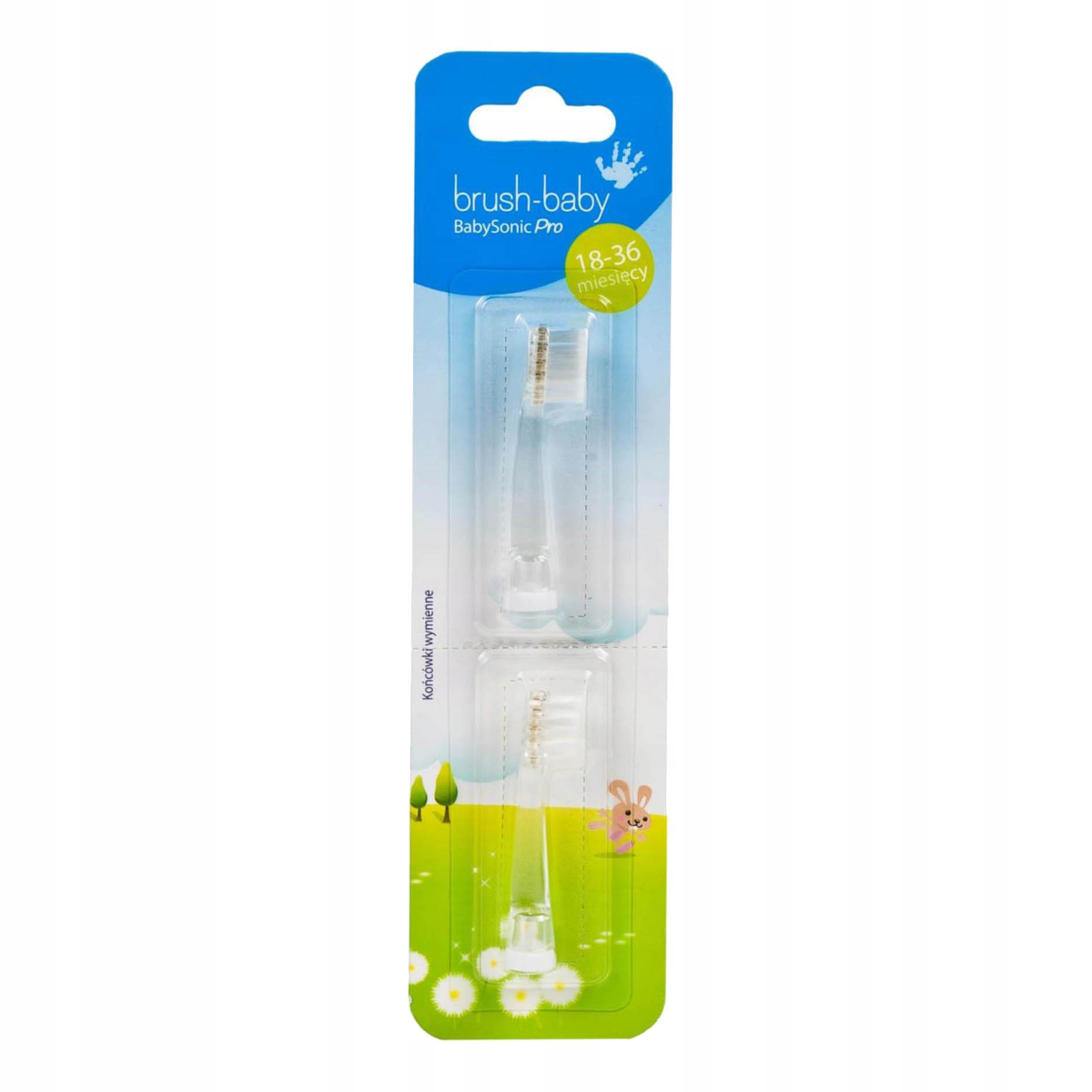 

Końcówki do szczoteczki Brush-baby 18-36 msc Pro