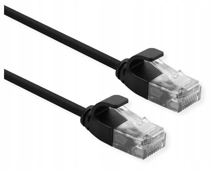 ROLINE 21.15.3954 kabel sieciowy 1,5 m Cat6a U/UTP (UTP) Czarny