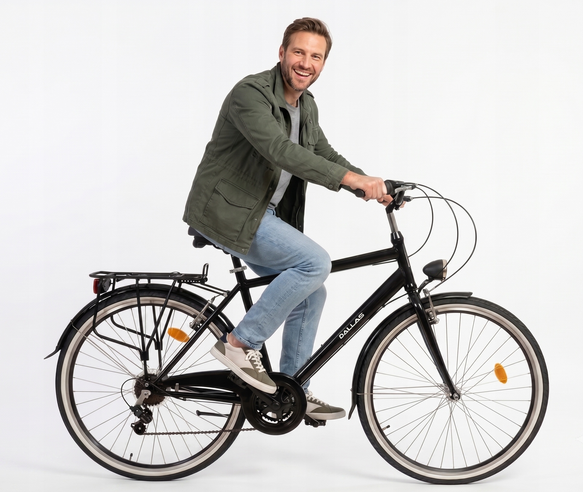 Rower trekkingowy Dallas Bike Miejski rama 21 cali koło 28 " czarny