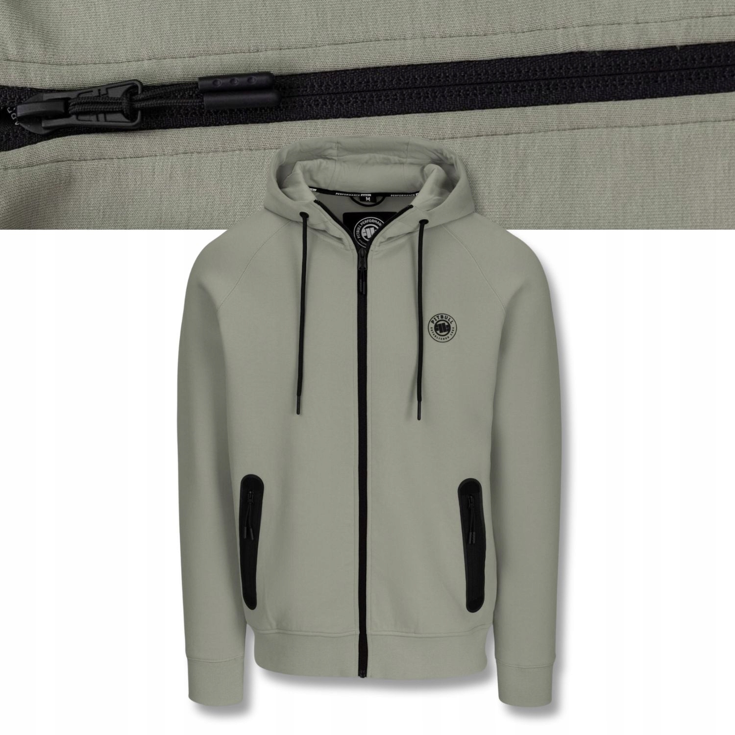 Męska Bluza Rozpinana z Kapturem Pitbull Dogwood Komfortowa Elastyczna