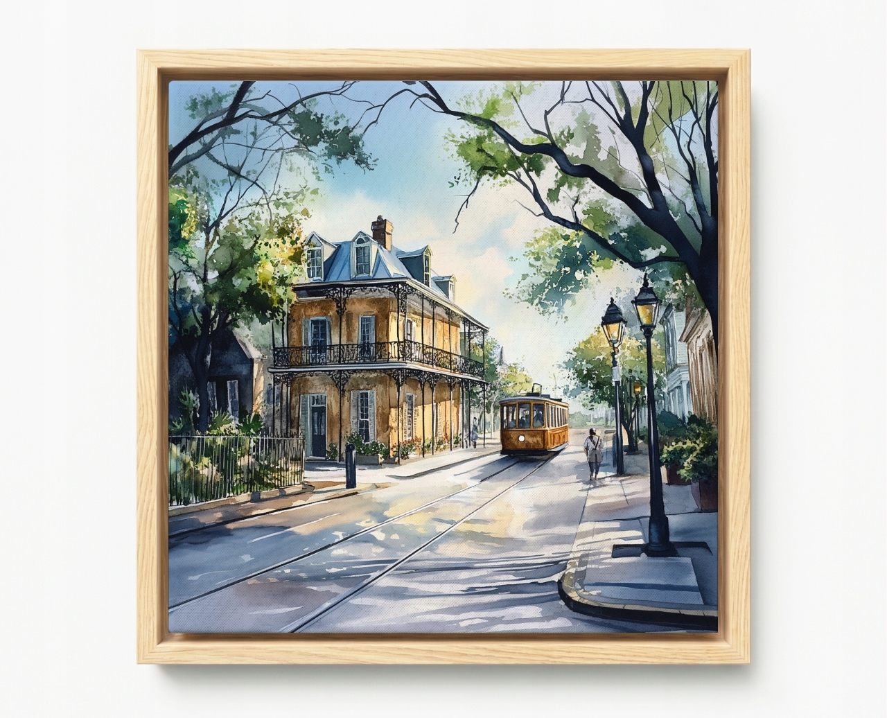 Obraz Rám American Box Město New Orleans Usa Ulice Koloniální Styl 50x50