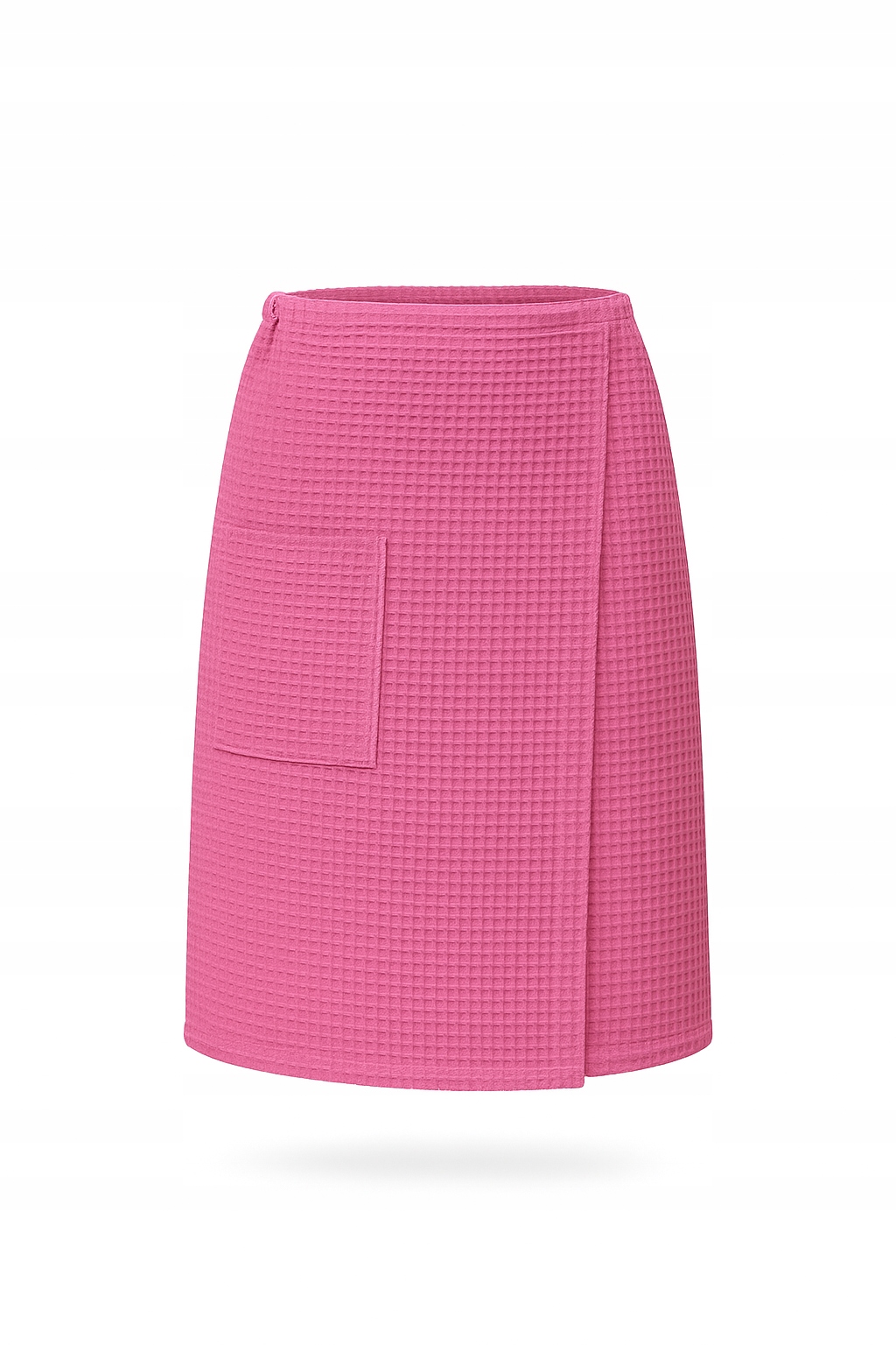 Kilt Wafel s kapsou VitalHome 100x150 cm na suchý zip do sauny Růžový