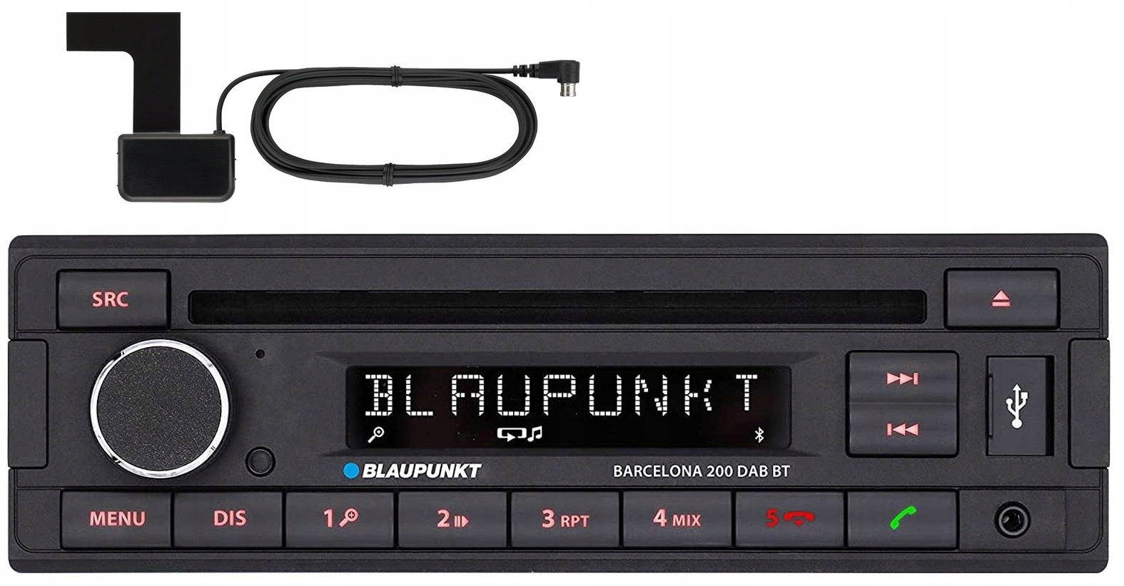 Autorádio anténa Dab+ Bluetooth CD MP3 Blaupunkt Barcelona 200