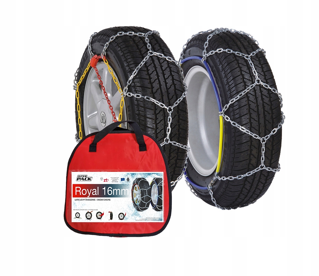 ŁAŃCUCHY ŚNIEGOWE NA KOŁA 215/75 R16 225/70 R16 23/60 R17 225/65 R17 16MM Producent InterPack