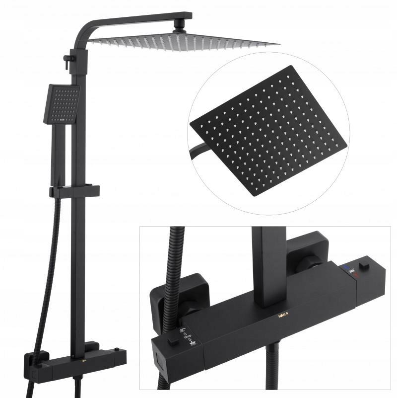 

Zestaw prysznicowy termostat bateria deszczownica