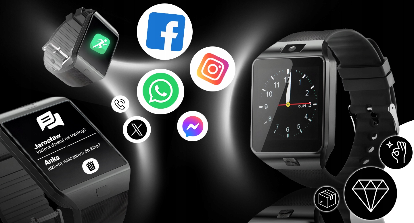 OKOSÓRA KARÓRA LENGYEL MENÜ SIM KÁRTYA SD KÉPERNYŐ IPS KAMERA CSATLAKOZÁSOK Vezeték nélküli töltési szolgáltatás nem