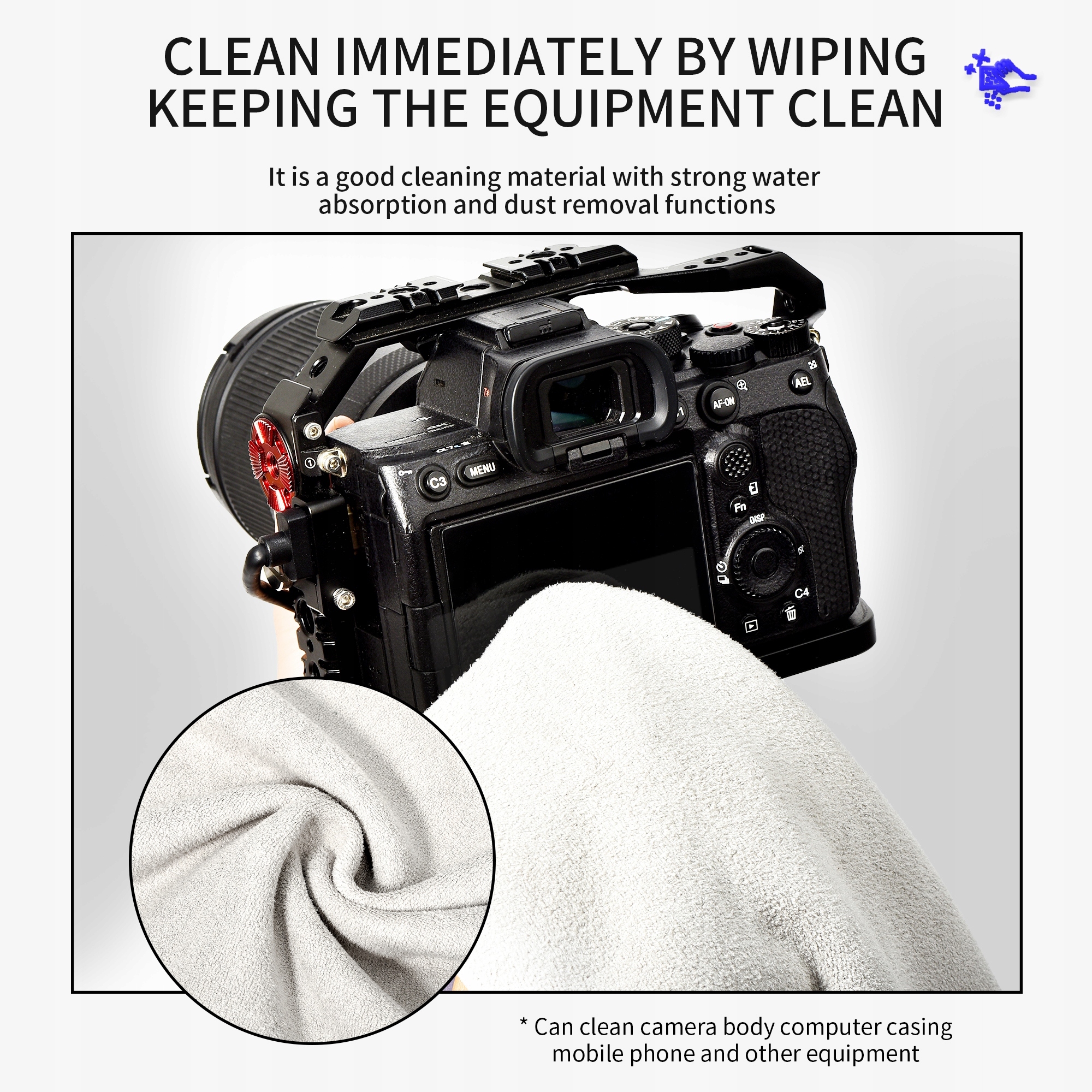 CAMERA WRAPPING CLOTH LENS WRAPPER STORAGE POUCH Model 1124651