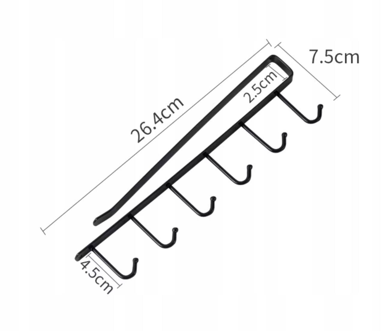 Wieszak na kubki akcesoria kuchenne metalowy bezinwazyjny Kod producenta 99335957
