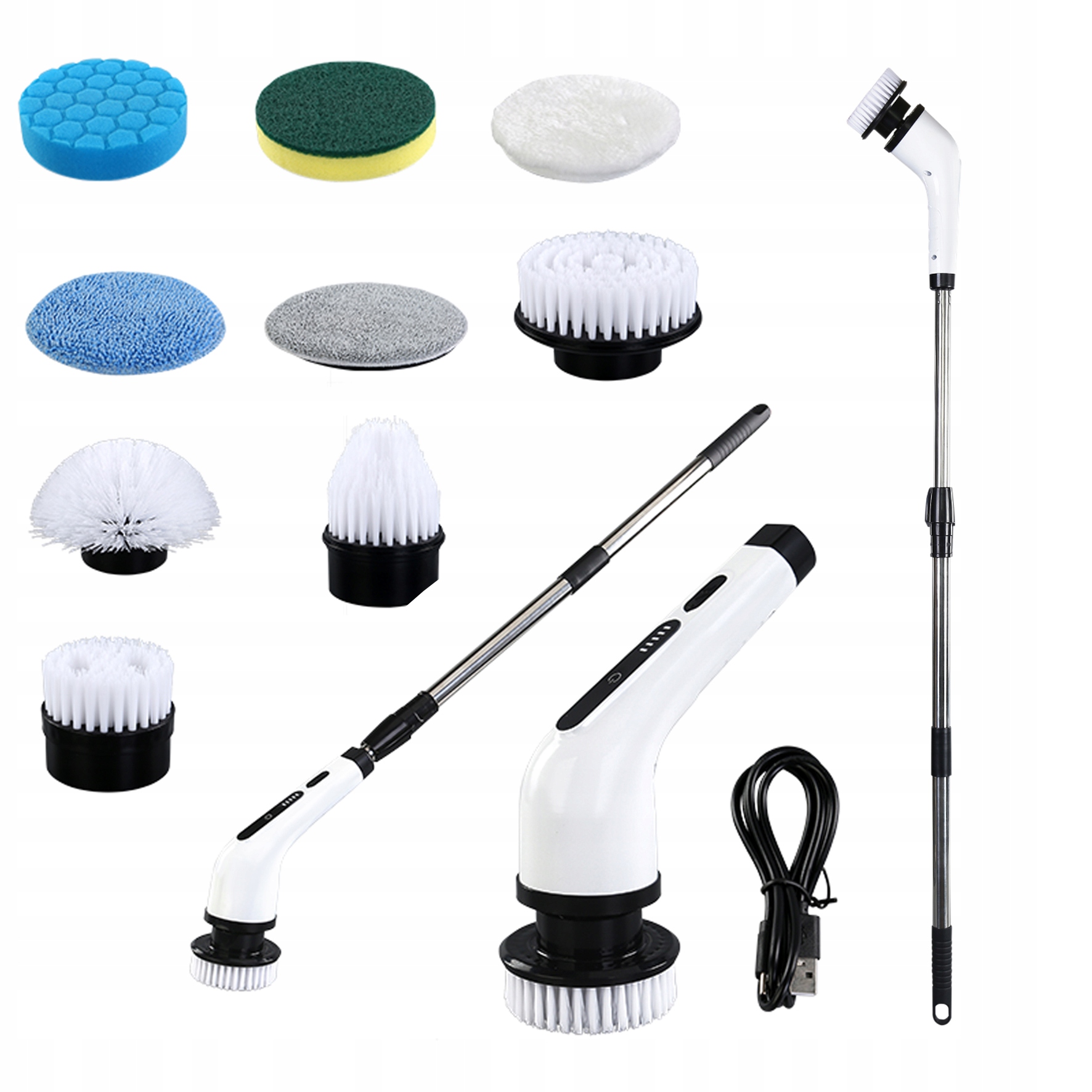 Levně Elektrický Čisticí Kartáč Přenosný Čistič Pro Koupelnu Kuchyň Zeď Podlaha