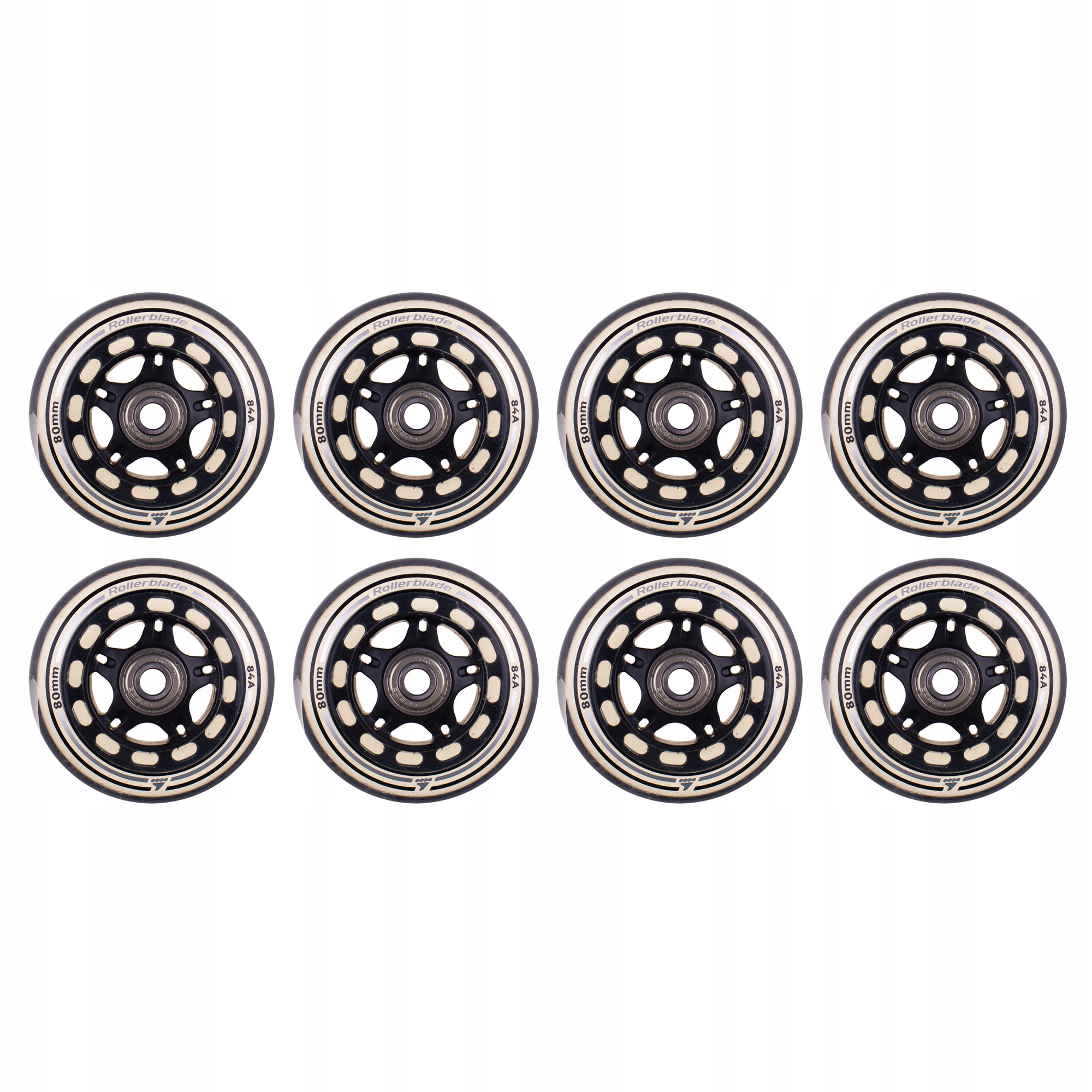 Kółka Do Rolek Z Łożyskami SG7 Rollerblade Wheelkit Xt 80MM/84A 8 Sztuk