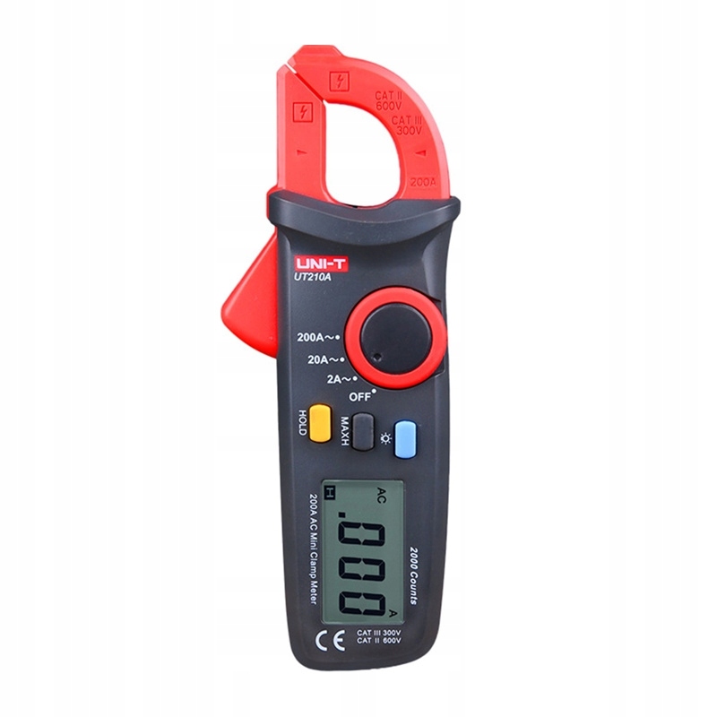 Uni-t UT210A Mini Miernik Cęgowy Cyfrowy Multimetr 200A Ac 16mm LCD