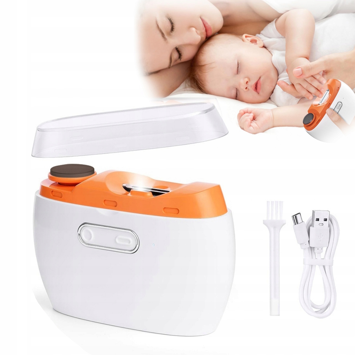 Automatický Elektrický Odstřihovač A Pilník Na Nehty, Pro Miminka