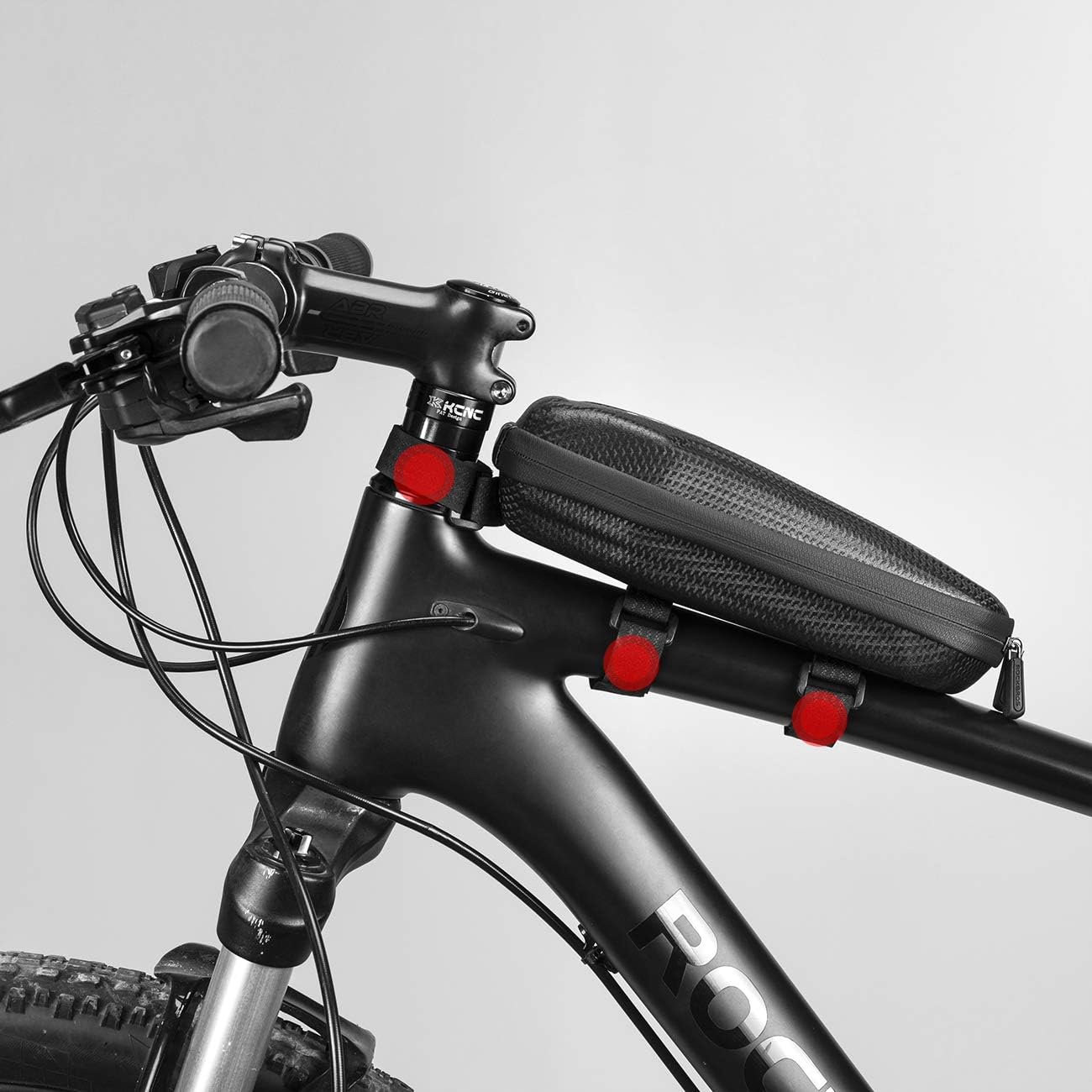 ROCKBROS Torba na Ramę Roweru, Wodoszczelna do MTB, Rower Składany, L=1,5L Kolor dominujący czarny