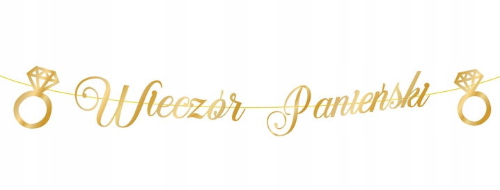 

Baner Wieczór Panieński Bride to Be Złoty 1,5 m