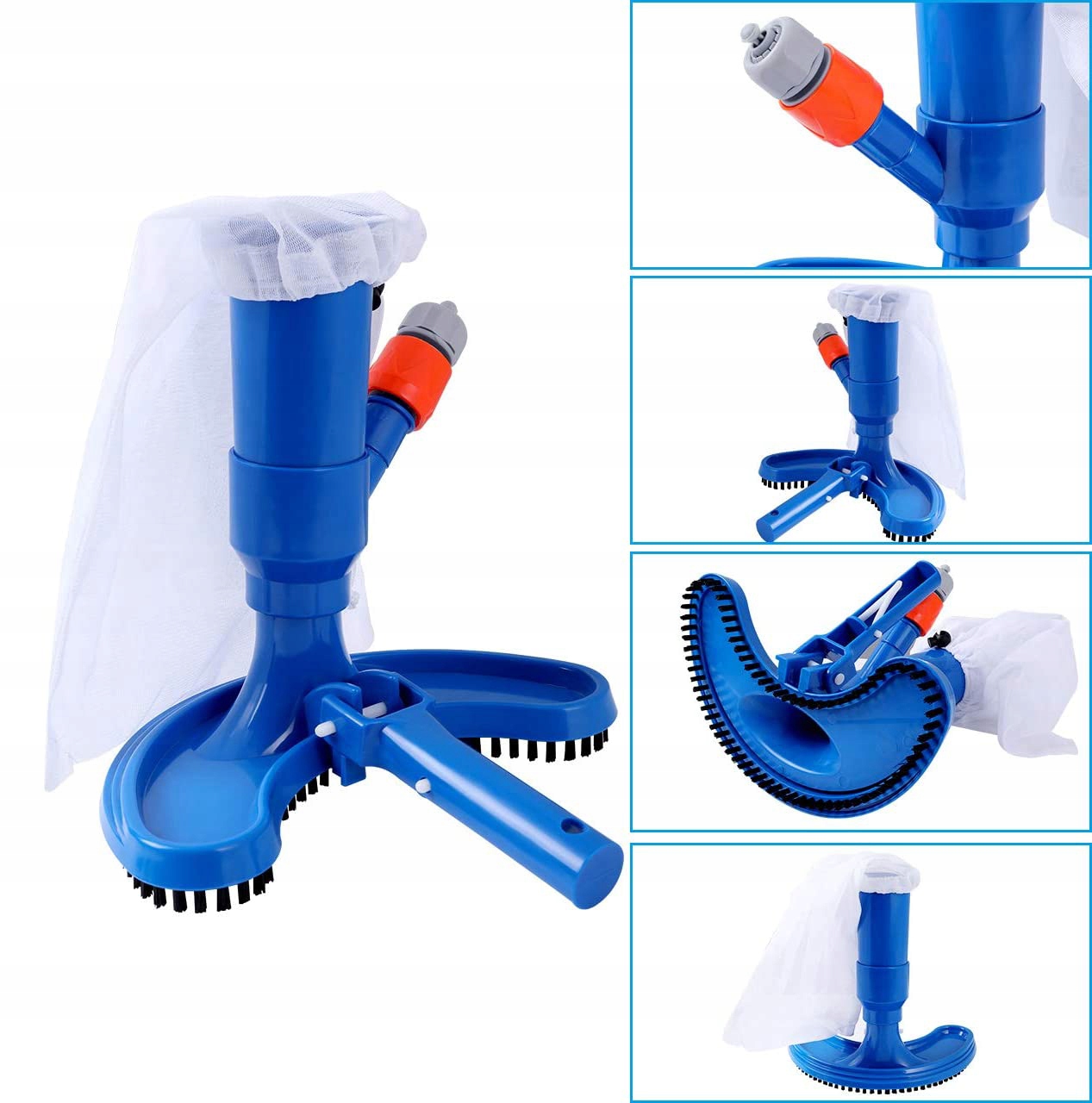 ZESTAW ODKURZACZ DO BASENU, WĄŻ OGRODOWY, RĘCZNY ODKURZACZ DO STAWU OGRODU Model ODKURZACZ DO DNA BASENU